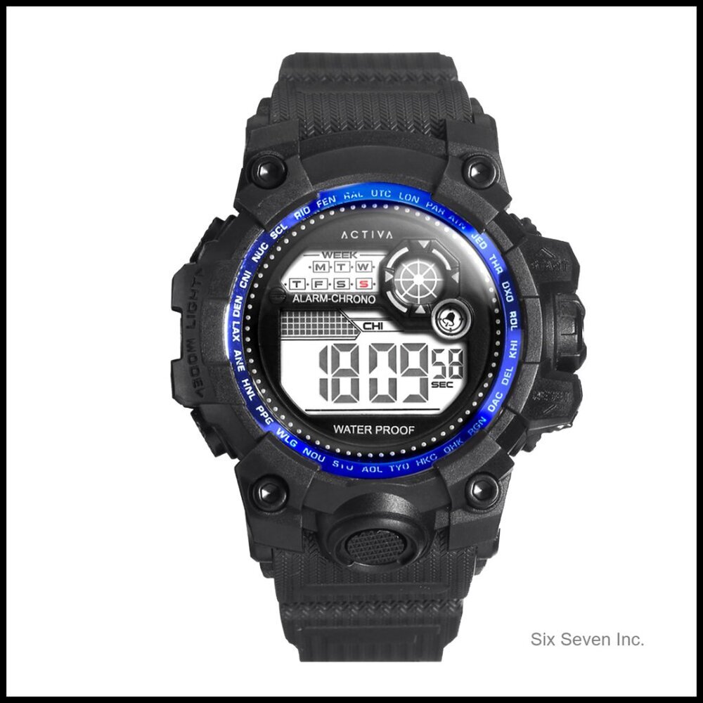 Digital Watch Unisex Retro Minimal Classic Wrist Timepiece Buckle Clasp